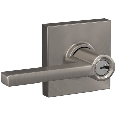 A large image of the Schlage F51A-LAT-COL Satin Nickel