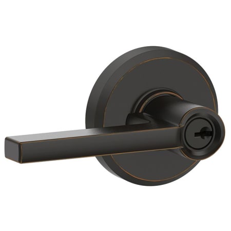 A large image of the Schlage F51A-LAT-GSN Aged Bronze