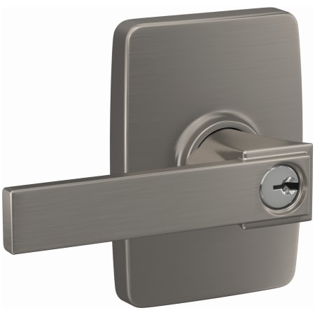 A large image of the Schlage F51A-NBK-GEE Satin Nickel