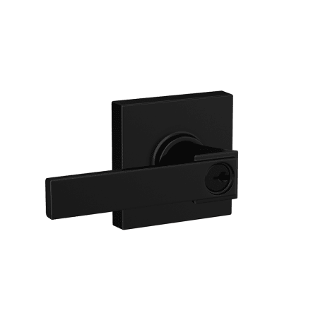 A large image of the Schlage F51A-NBK-COL Matte Black