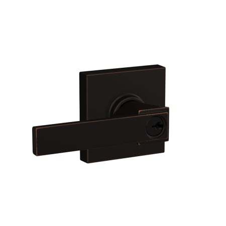 A large image of the Schlage F51A-NBK-COL Aged Bronze