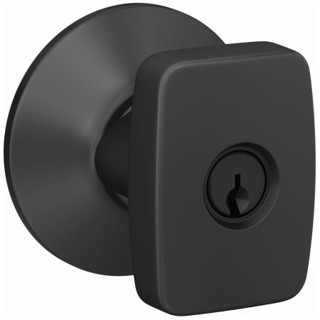 A large image of the Schlage F51A-NIX-PLY Matte Black
