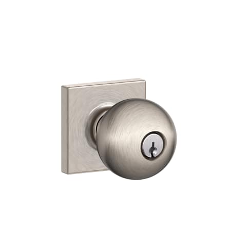 A large image of the Schlage F51A-ORB-COL Satin Nickel