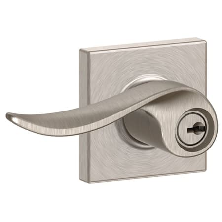 A large image of the Schlage F51A-SAC-COL Satin Nickel
