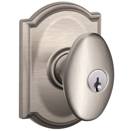 A large image of the Schlage F51A-SIE-CAM Satin Nickel