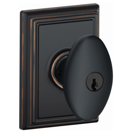 A large image of the Schlage F51A-SIE-ADD Aged Bronze