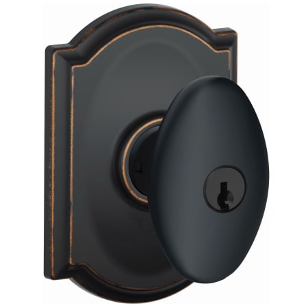 A large image of the Schlage F51A-SIE-CAM Aged Bronze