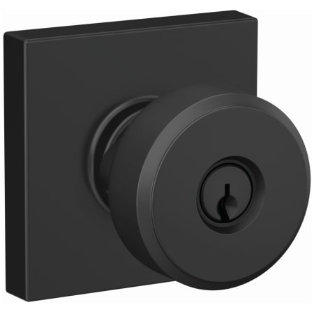 A large image of the Schlage F51A-SWA-COL Matte Black