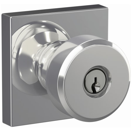 A large image of the Schlage F51A-SWA-COL Bright Chrome