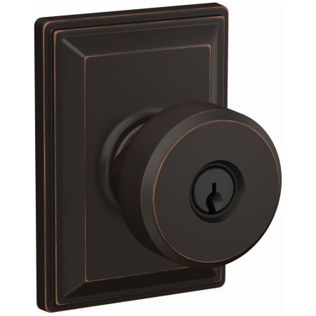 A large image of the Schlage F51A-SWA-GDV Aged Bronze