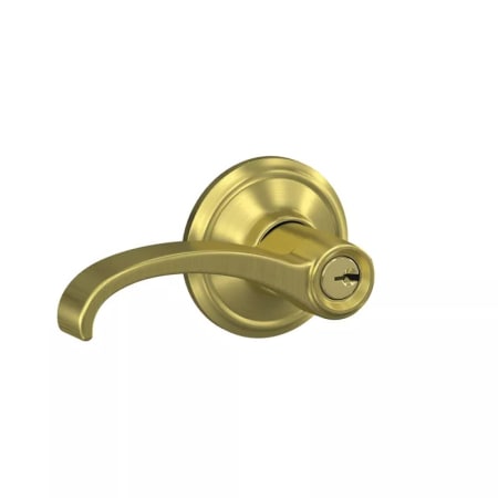 A large image of the Schlage F51A-WIT-ALD Satin Brass