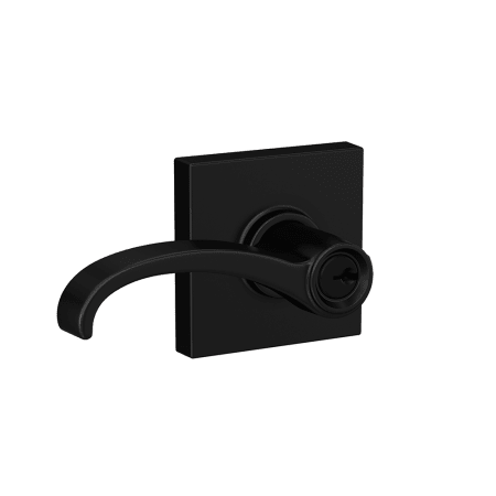 A large image of the Schlage F51A-WIT-COL Matte Black