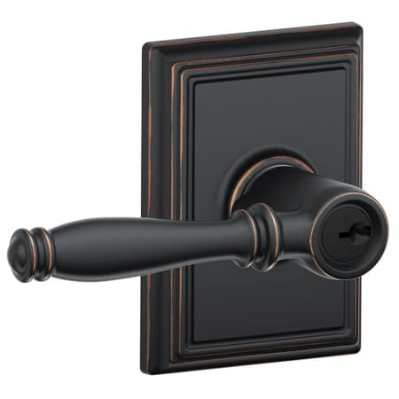 A large image of the Schlage F51-BIR-ADD Aged Bronze