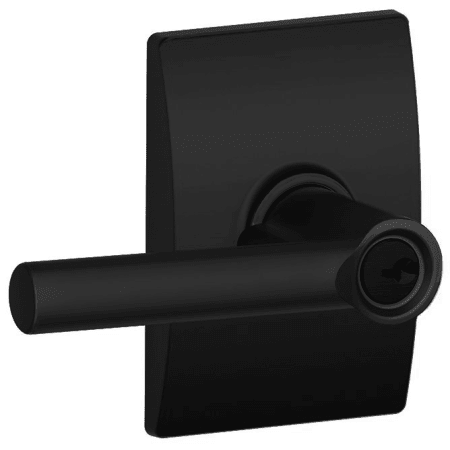 A large image of the Schlage F51-BRW-CEN Matte Black
