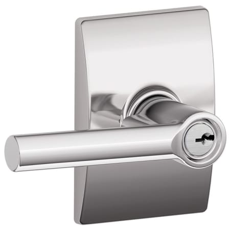 A large image of the Schlage F51-BRW-CEN Bright Chrome