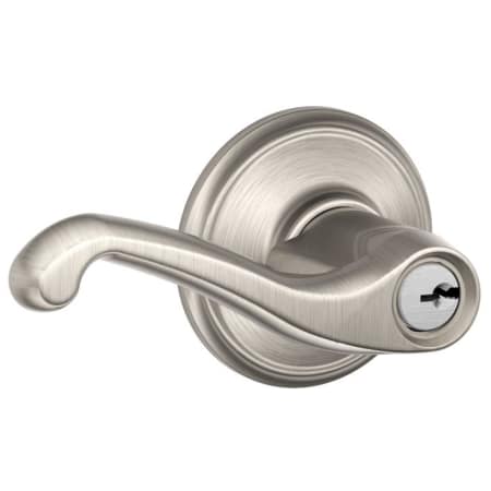 A large image of the Schlage F51-FLA Satin Nickel