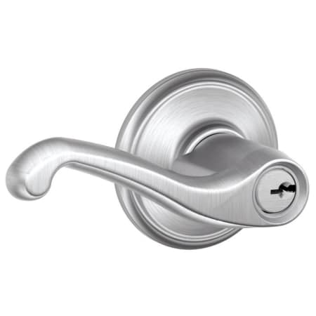 A large image of the Schlage F51-FLA Satin Chrome