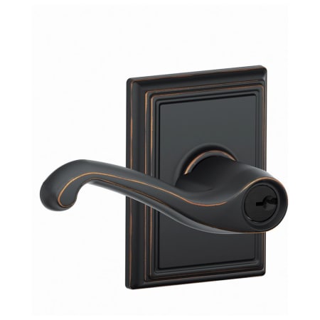 A large image of the Schlage F51-FLA-ADD Aged Bronze