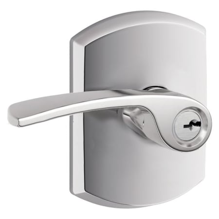 A large image of the Schlage F51-MER-GRW Bright Chrome