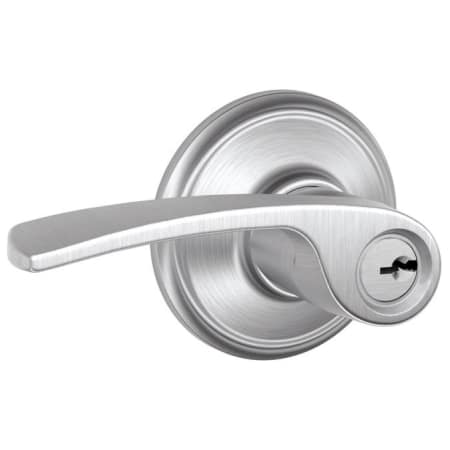 A large image of the Schlage F51-MER Satin Chrome