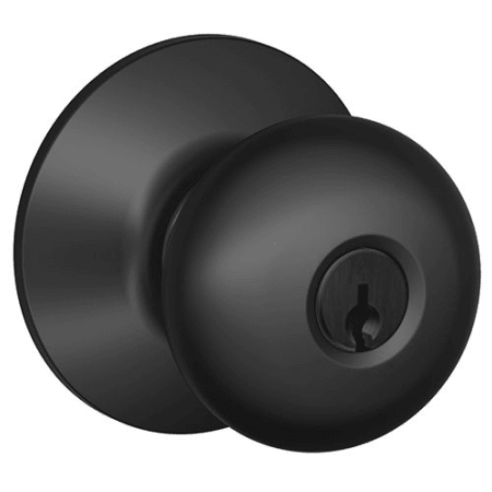 A large image of the Schlage F51-PLY Matte Black