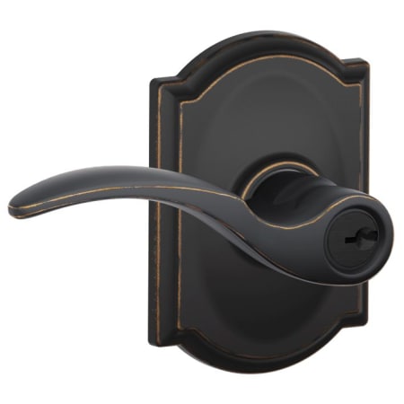A large image of the Schlage F51-STA-CAM Aged Bronze