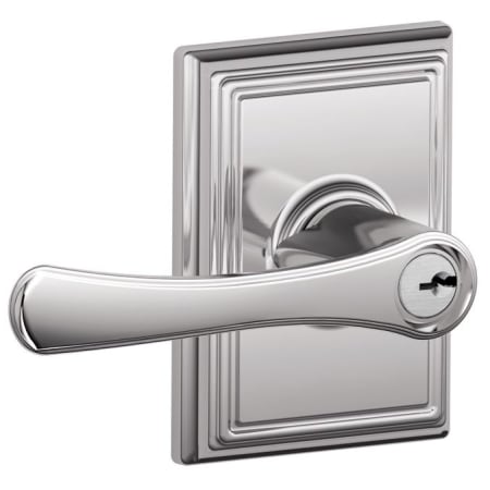 A large image of the Schlage F51-VLA-ADD Polished Chrome