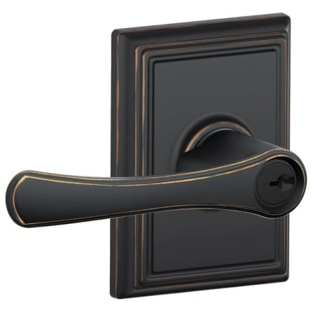 A large image of the Schlage F51-VLA-ADD Aged Bronze