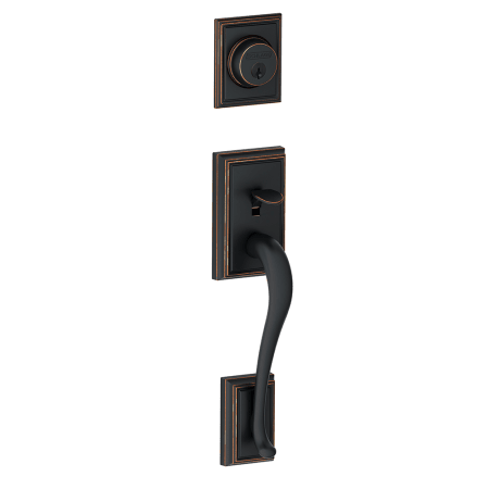 A large image of the Schlage F92-ADD Aged Bronze