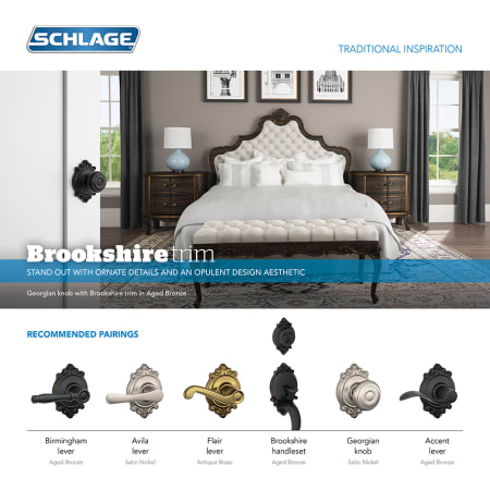 A large image of the Schlage F59-ACC-BRK-RH Schlage F59-ACC-BRK-RH