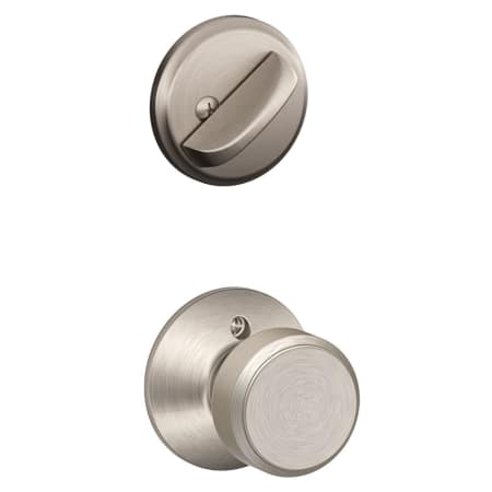 A large image of the Schlage F59-BWE Satin Nickel