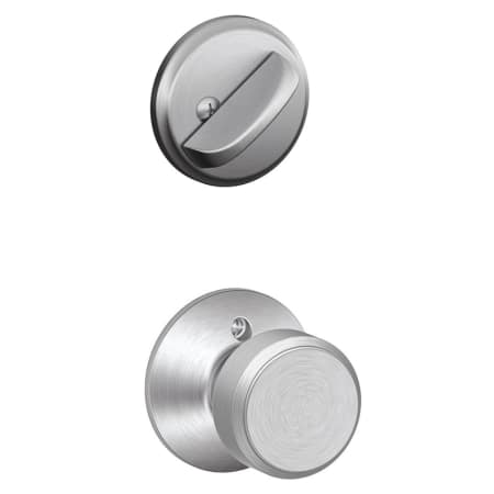 A large image of the Schlage F59-BWE Satin Chrome