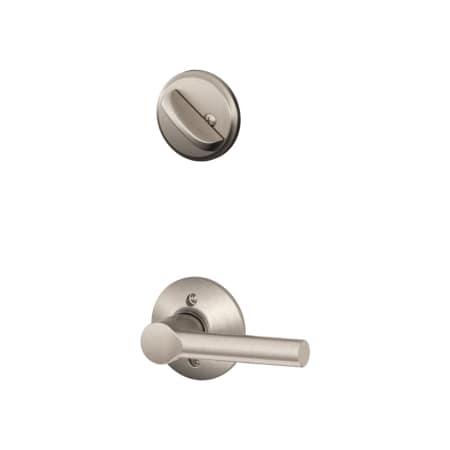 A large image of the Schlage F59-BRW Satin Nickel