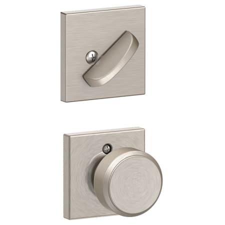 A large image of the Schlage F59-BWE-COL Satin Nickel