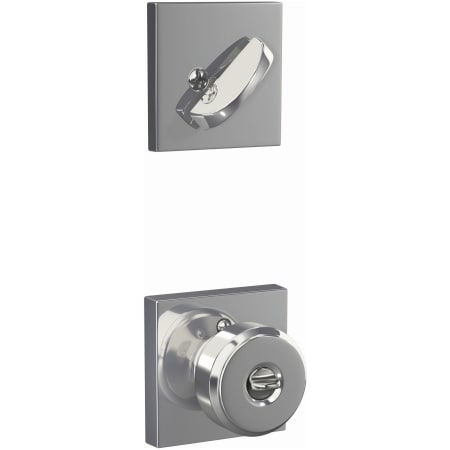 A large image of the Schlage F59-BWE-COL Bright Chrome