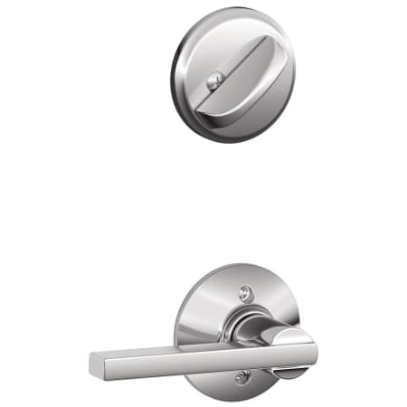 A large image of the Schlage F59-LAT Bright Chrome