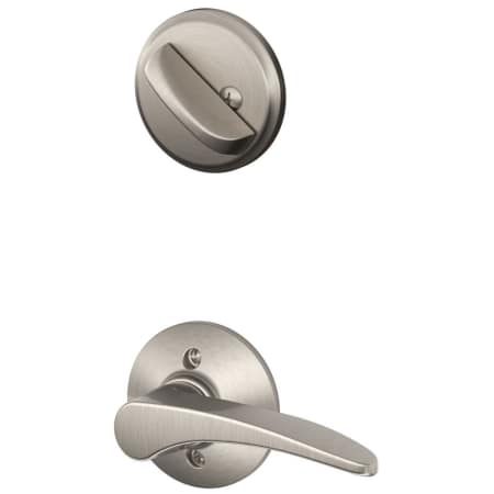 A large image of the Schlage F59-MNH-LH Satin Nickel