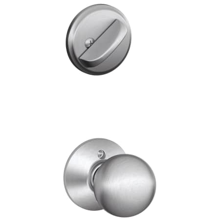 A large image of the Schlage F59-ORB Satin Chrome