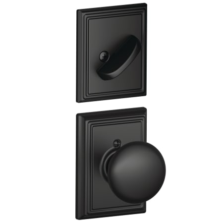 A large image of the Schlage F59-PLY-ADD Matte Black