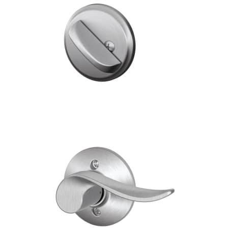 A large image of the Schlage F59-SAC-LH Satin Chrome