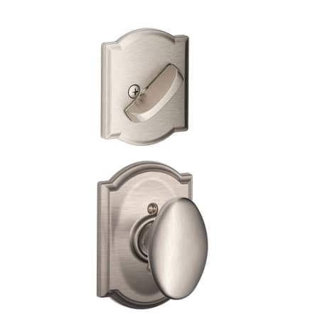 A large image of the Schlage F59-SIE-CAM Satin Nickel