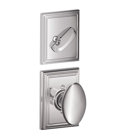 A large image of the Schlage F59-SIE-ADD Polished Chrome