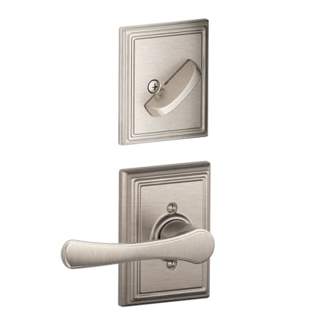 A large image of the Schlage F94-VLA-ADD Satin Nickel