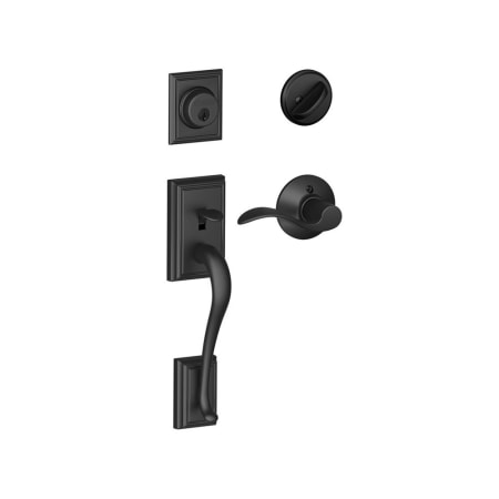 A large image of the Schlage F60-ADD-ACC-LH Matte Black