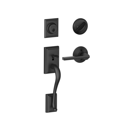 A large image of the Schlage F60-ADD-LAT Matte Black