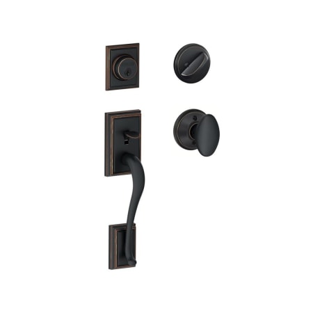 A large image of the Schlage F60-ADD-SIE Aged Bronze