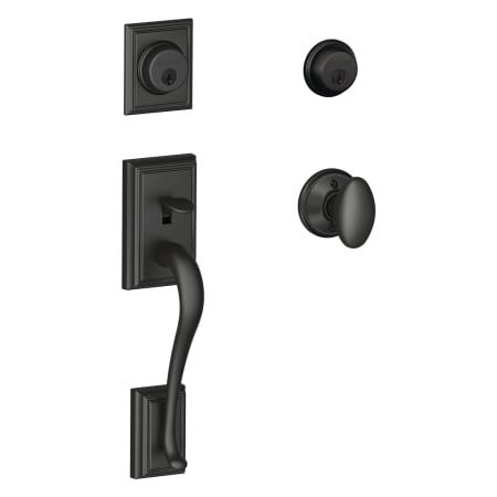 A large image of the Schlage F62-ADD-SIE Matte Black