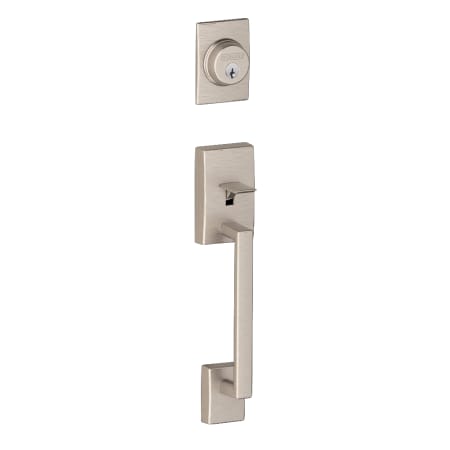 A large image of the Schlage F62-CEN-ORB Satin Nickel
