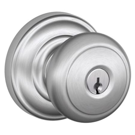 A large image of the Schlage F80-AND-AND Satin Chrome
