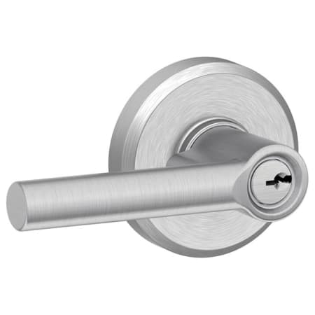 A large image of the Schlage F80-BRW-GSN Satin Chrome